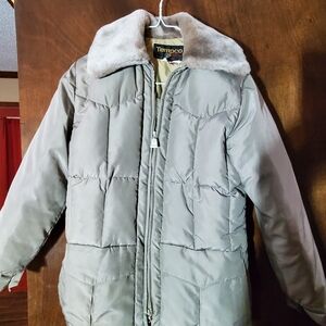 Women's Gray Puffer Jacket